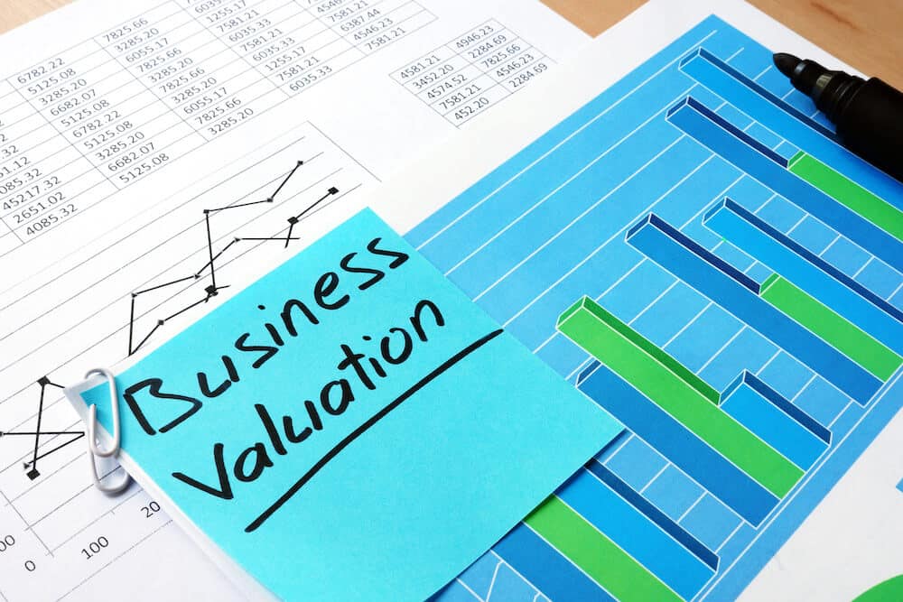 accounting papers that show business valuation
